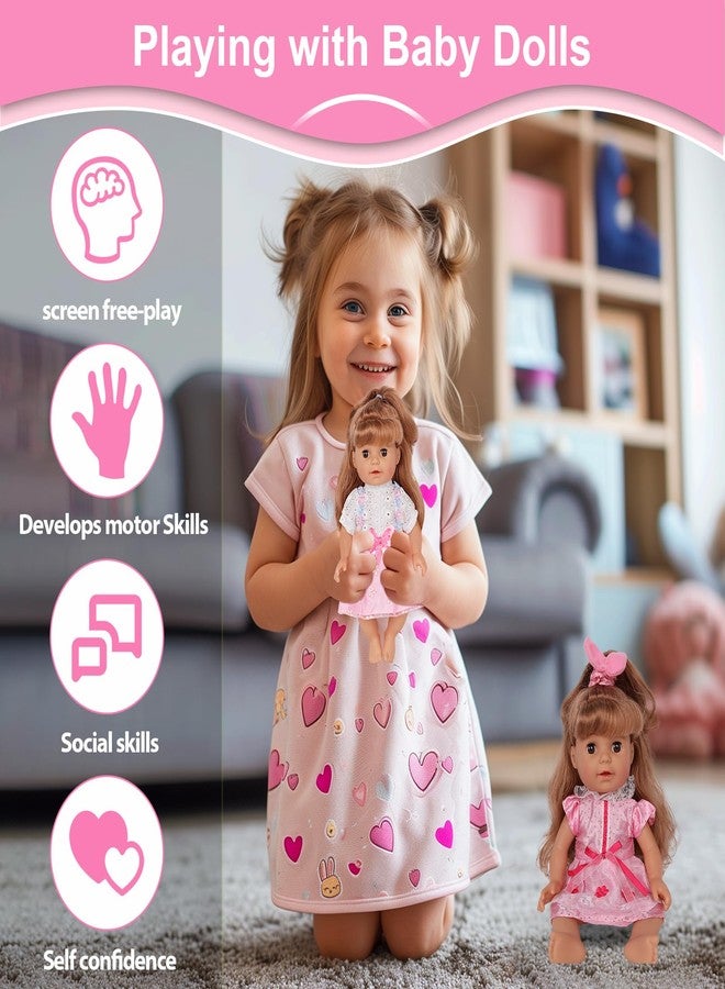ARTST Doll Clothes,12 inch Baby Doll Clothes[6 Sets](Include 4 Hats + 1 Bowknot ) for 10/11/12 inch Baby - Image 4